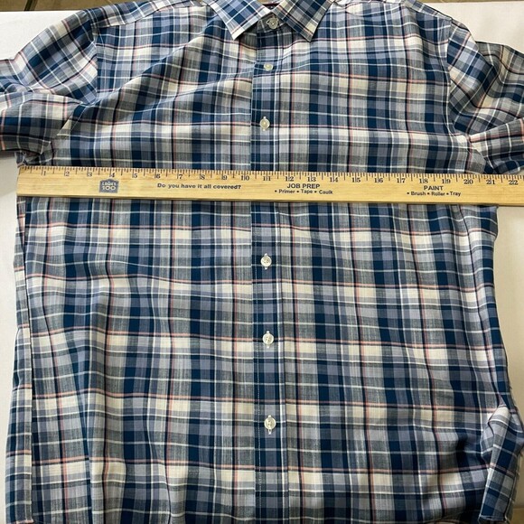 Untuckit Shirt mens M Terrantez Wrinkle Free Button Up Long Sleeve shirt plaid - Picture 7 of 11